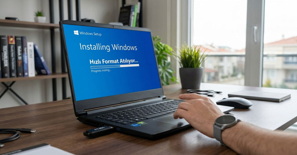 Windows 10 ve 11 bilgisayara en hızlı format atma yöntemi.