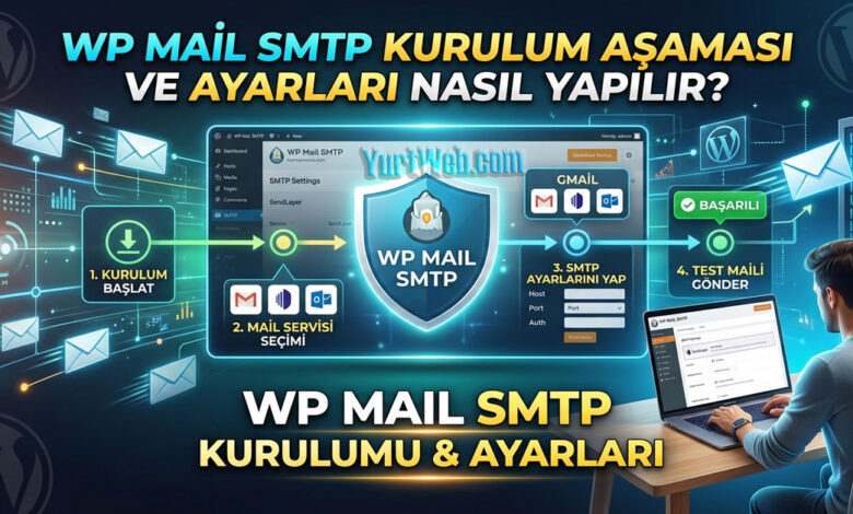 WP Mail SMTP eklenti kurulum ve önemli ayarlarının yapım aşaması.